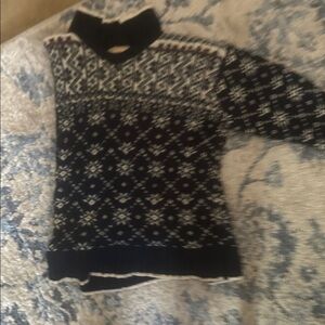 Black and White Patterned Sweater